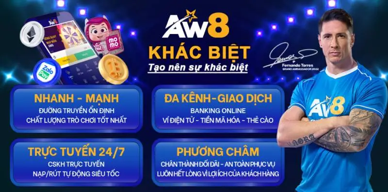 AW8-Nhà cái uy tín hàng đầu Việt Nam